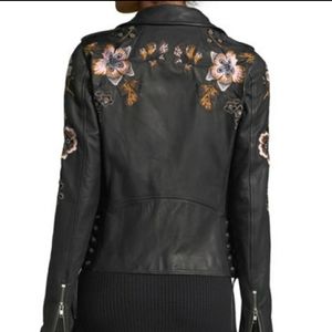 A.L.C. Leather Embroidered Jacket